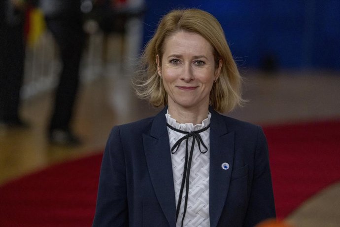Archivo - Kaja Kallas arrives for an extraordinary summit of EU heads of state and government (19-20/12), in Brussels, Thursday 19 December 2024. The heads of state and government of the European Union (EU) are expected to discuss over external relations 