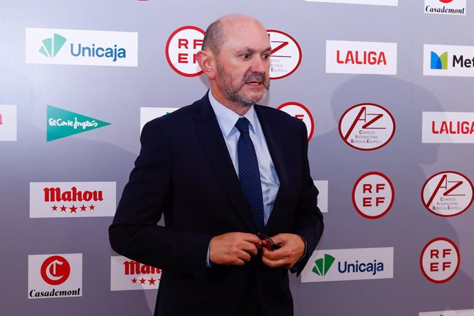 Rafael Louzan, President of the Royal Spanish Football Federation poses for photo during the Gala Premios APDM IX celebrated at Beatriz Auditorium on January 27, 2025, in Madrid, Spain.