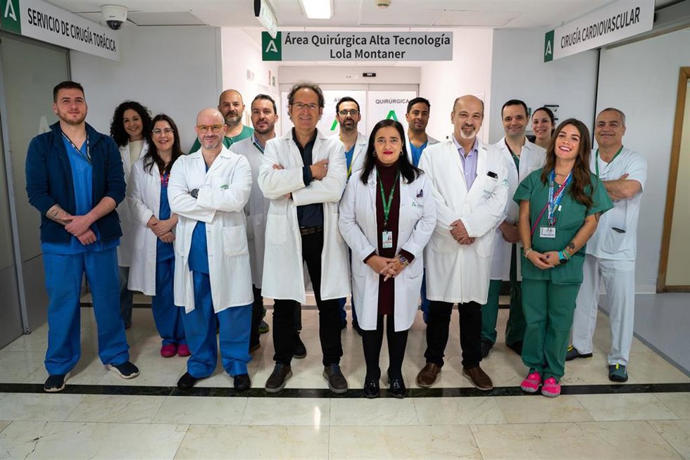 Profesionales del Hospital Virgen de las Nieves de Granada.