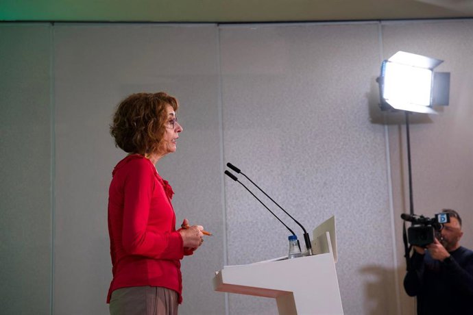 La vicepresidenta segunda y ministra de Hacienda, María Jesús Montero.