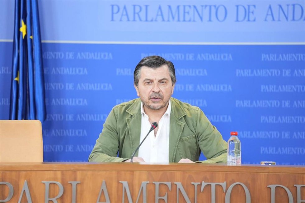 Toni Martín, este miércoles en el Parlamento andaluz