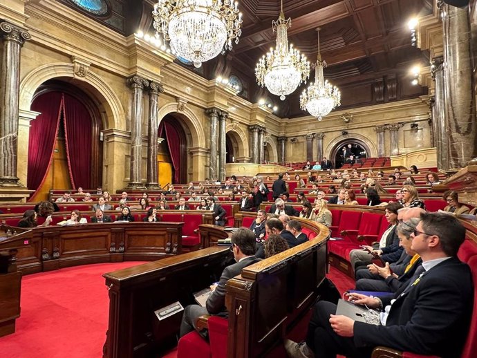 El ple del Parlament de Catalunya