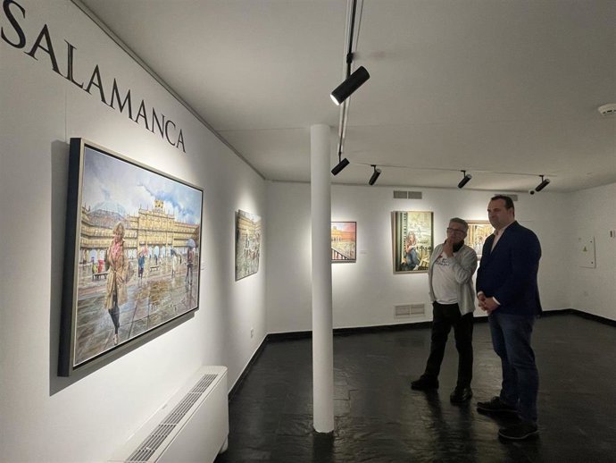 La Diputación organiza en la Torre de los Anaya la muestra 'De Madrid a Salamanca. Entre dos aguas', del pintor Antonio .