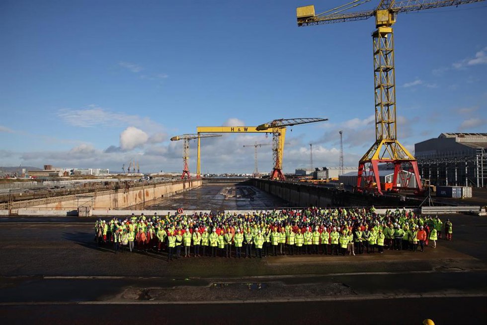 Navantia lanza en Belfast la integración de Harland & Wolff