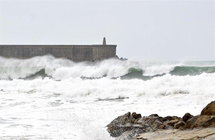 Temporal en un litoral, en una imagen de recurso.