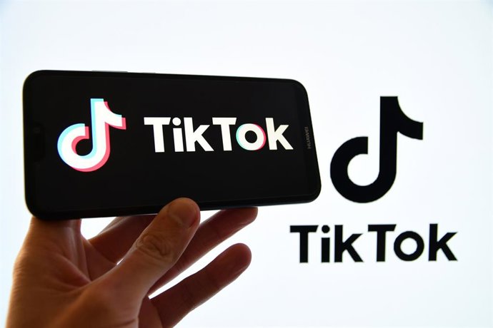 January 20, 2025, France: In this photo illustration, the TikTok logo is seen displayed on a mobile phone screen.