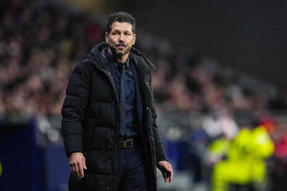Diego Pablo Simeone, entrenador del Atlético de Madrid.