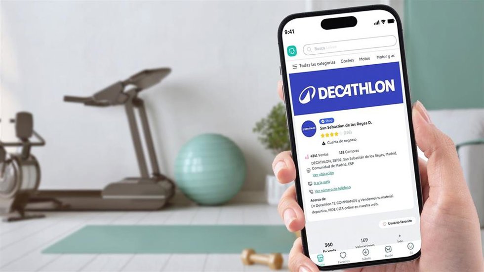 Decathlon se alía con Wallapop para ofrecer material deportivo a través de la plataforma