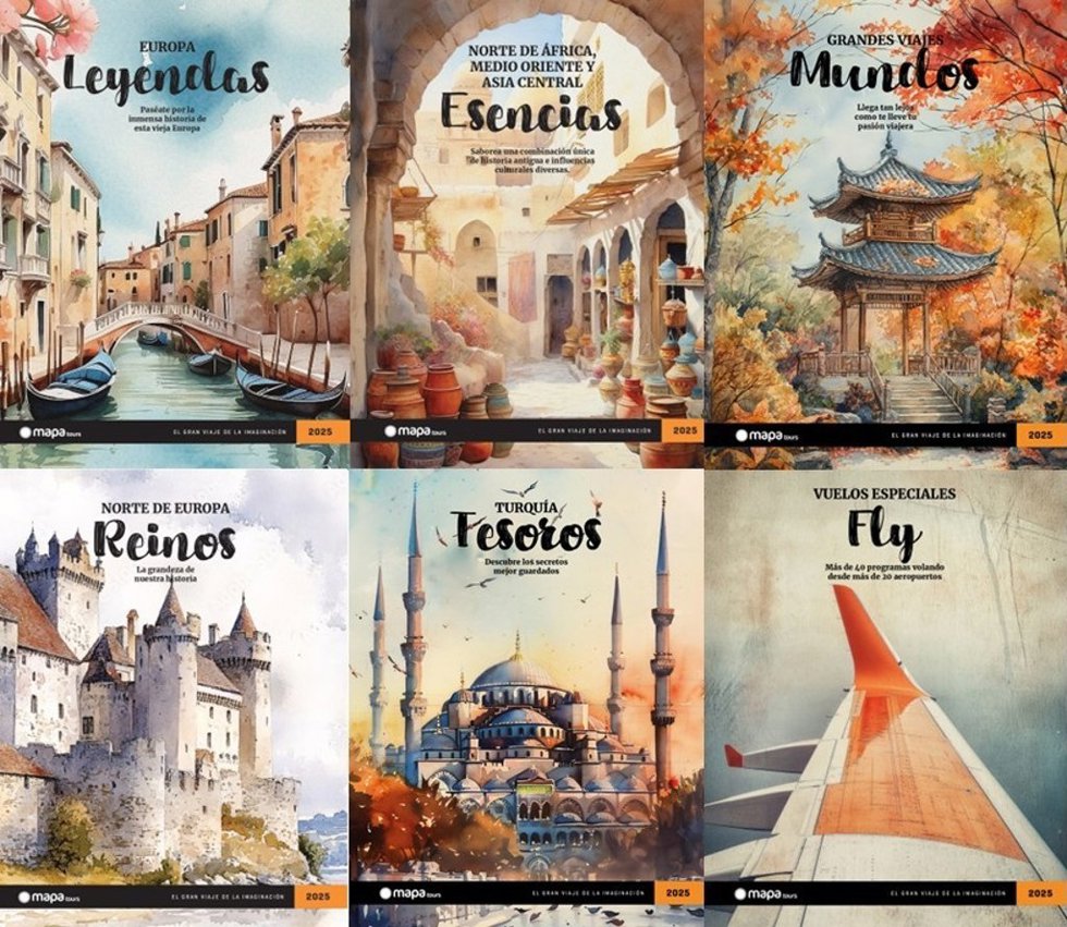 Mapa Tours presenta su nueva colección de viajes para 2025 con seis catálogos.