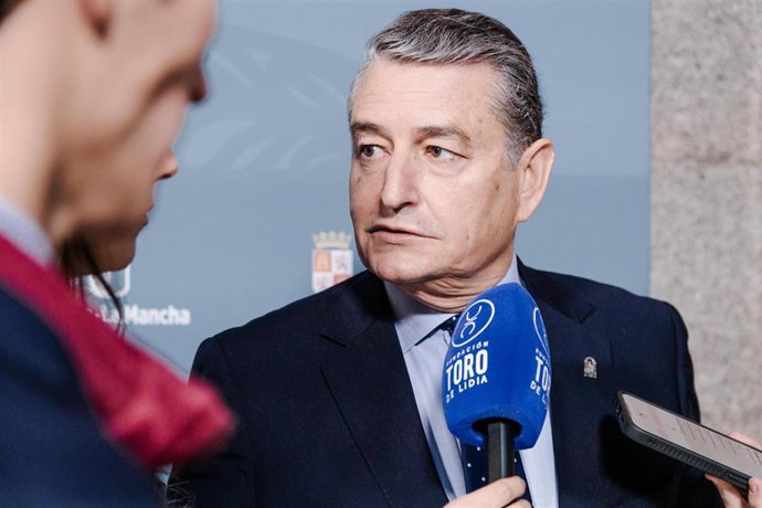 El consejero de la Presidencia, Interior, Diálogo Social y Simplificación Administrativa, Antonio Sanz, este jueves en Madrid