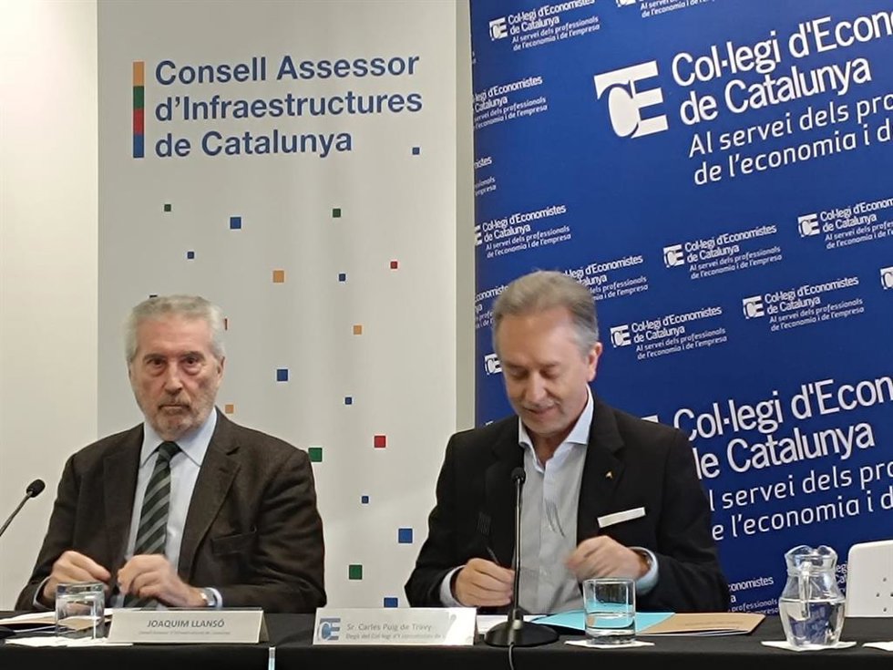 Llanó y Travy en rueda de prensa este jueves, en la sede del CEC en Barcelona