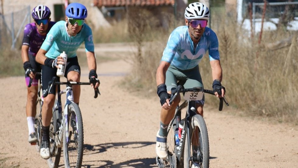 Alejandro Valverde durante la Gravel Tres Cantos