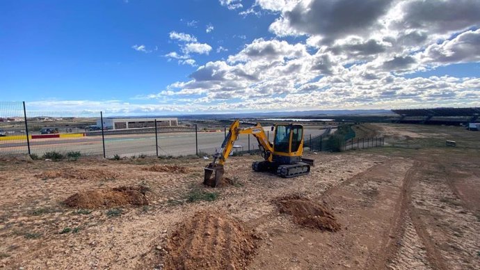 Comienzo de los trabajos en MotorLand Aragón