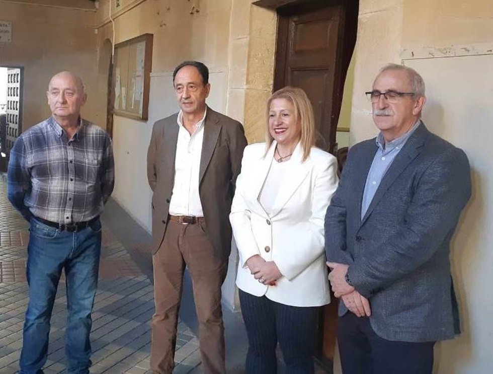 De izda a dcha, Busquet, Represa, De Gregorio y Delgado en la primera sesión de testimonio de víctimas de violencia.