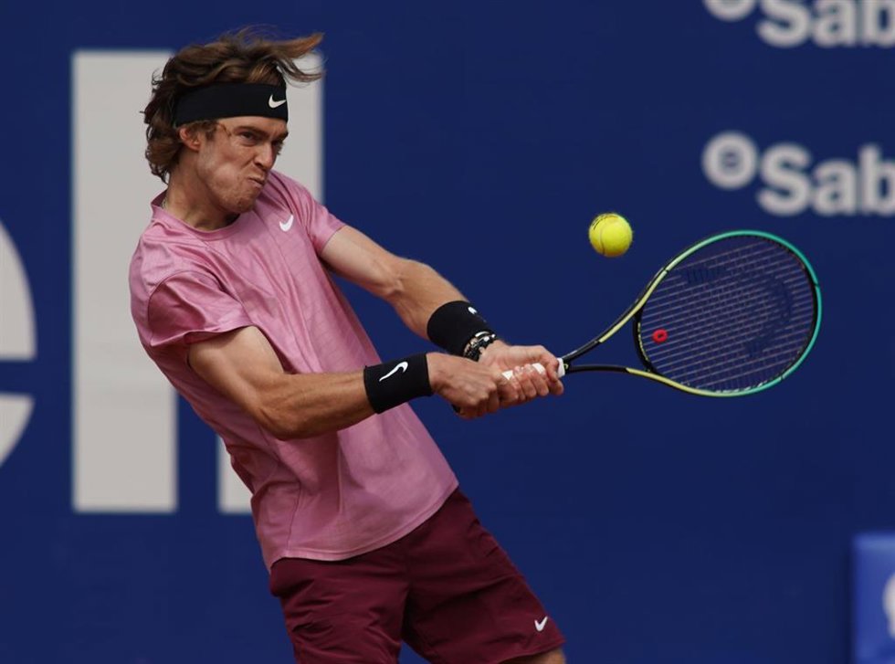 Archivo - BARCELONA, SPAIN - APRIL 22: Andrey Rublev of Russia. ATP Barcelona Open Banc Sabadell at the Real Club de Tenis Barcelona on April 17, 2021 in Barcelona, Spain. (Photo by Sergio Carmona/Quality Sport Images)