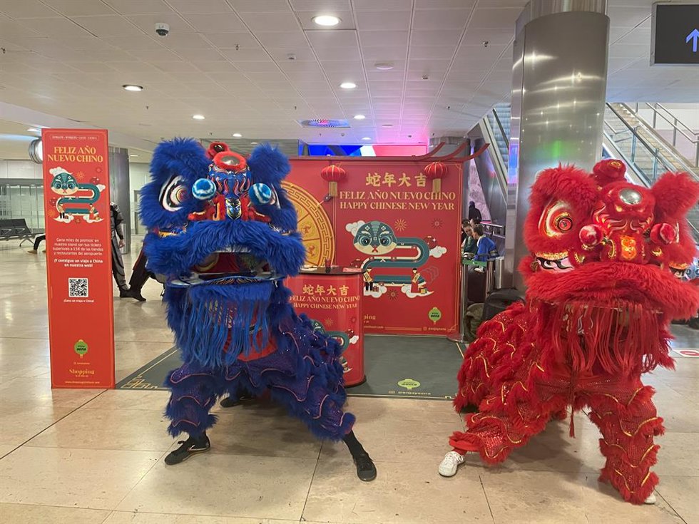 Celebración del Año Nuevo Chino en Barajas.