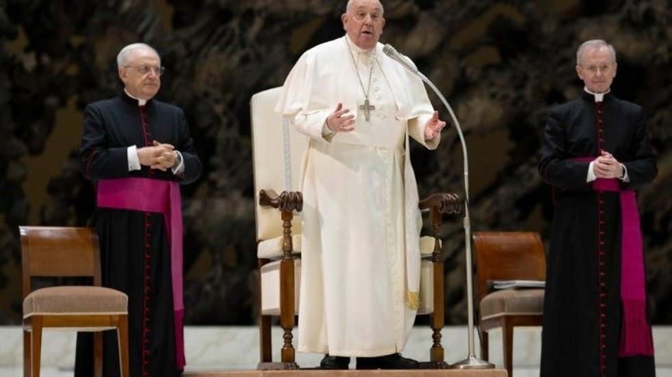Audiencia general del Papa en el Aula Pablo VI en imagen de archivo