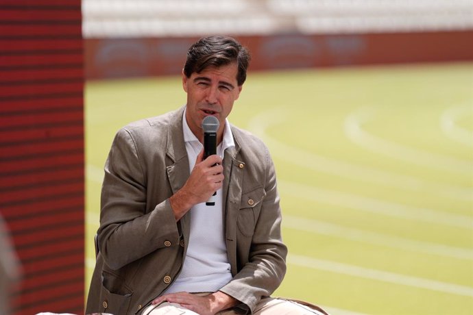 Archivo - Raul Chapado, President of Spanish Athletics Federation, during the presentation of the Athletics Meeting of Madrid 2024 at the Vallehermoso stadium on June 20, 2024 in Madrid, Spain.