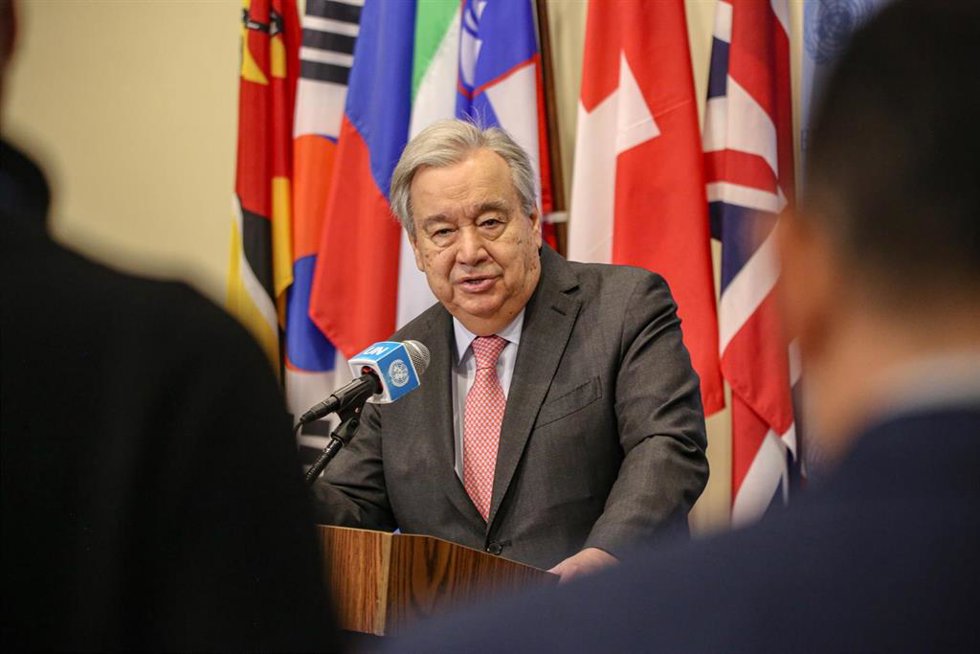 Archivo - El secretario general de la ONU, António Guterres