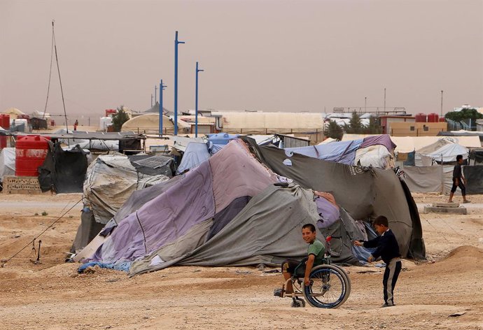 Archivo - Imagen de archivo de desplazados en el campamento de Al Hol, en Siria (archivo)