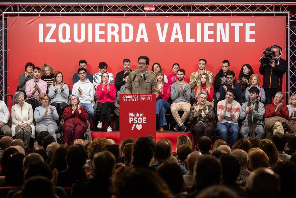 Archivo - El secretario general del PSOE de Madrid, Óscar Lopez.