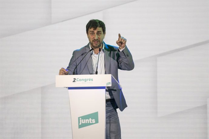 Archivo - El vicepresidente del Consell per la República (CxRep), Toni Comín, durante el Congreso de su partido, en el Espace Jean Carrere, a 4 de junio de 2022, en Argelès-sur-Mer, Pirineos orientales, Occitania, (Francia). En esta cumbre de Argelers se 