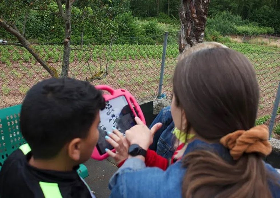 Niños participantes en el programa Createch