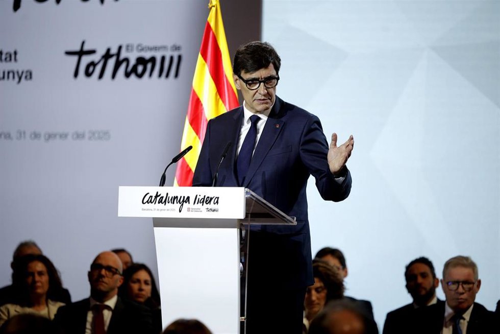 El presidente de la Generalitat de Catalunya, Salvador Illa