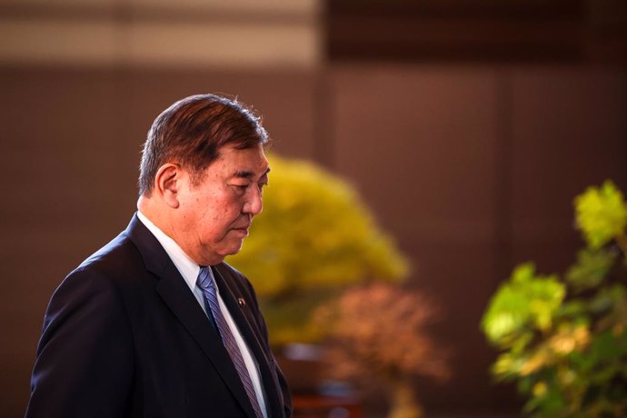 January 7, 2025, Tokyo, Japan: Japan's Prime Minister Shigeru Ishiba arrives for a meeting with U.S. Secretary Of State Anthony Blinken in Tokyo, Japan. Blinken is on a whirlwind visit to U.S. allies Japan and South Korea, as the U.S. prepares to transiti