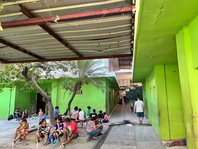 Albergue para migrantes en Tapachula, en el sur de México