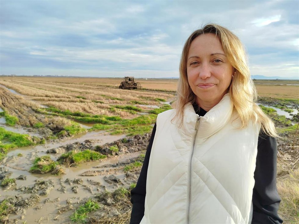 La agricultora Mari Carmen Casañ
