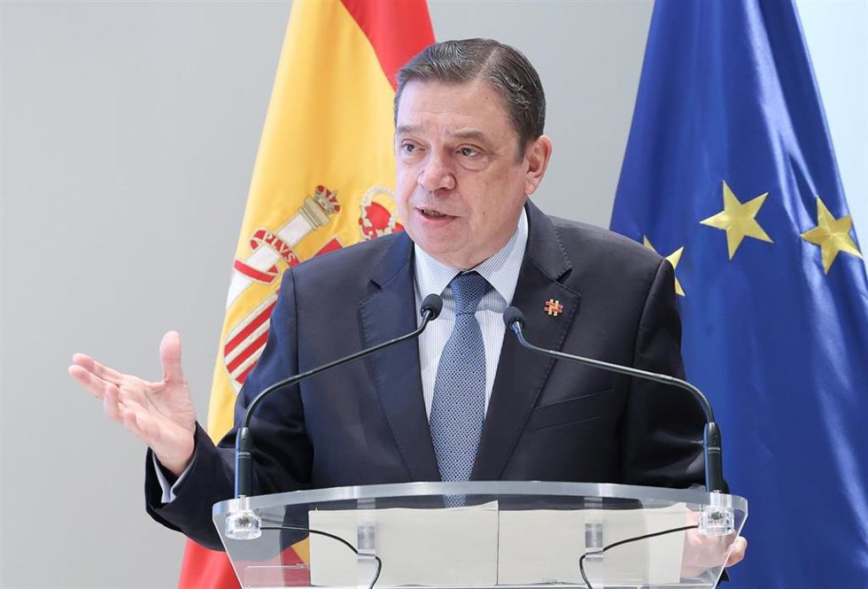 El ministro de Agricultura, Pesca y Alimentación, Luis Planas, en una intervención en un acto. 