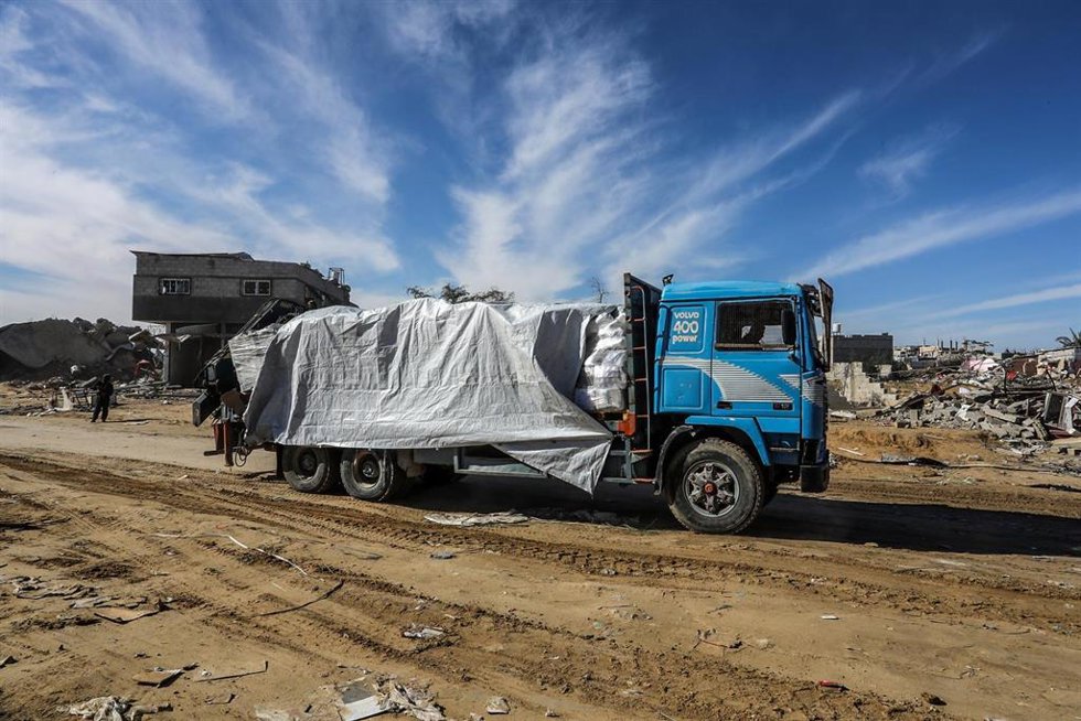 Entrada de ayuda humanitaria en la Franja de Gaza
