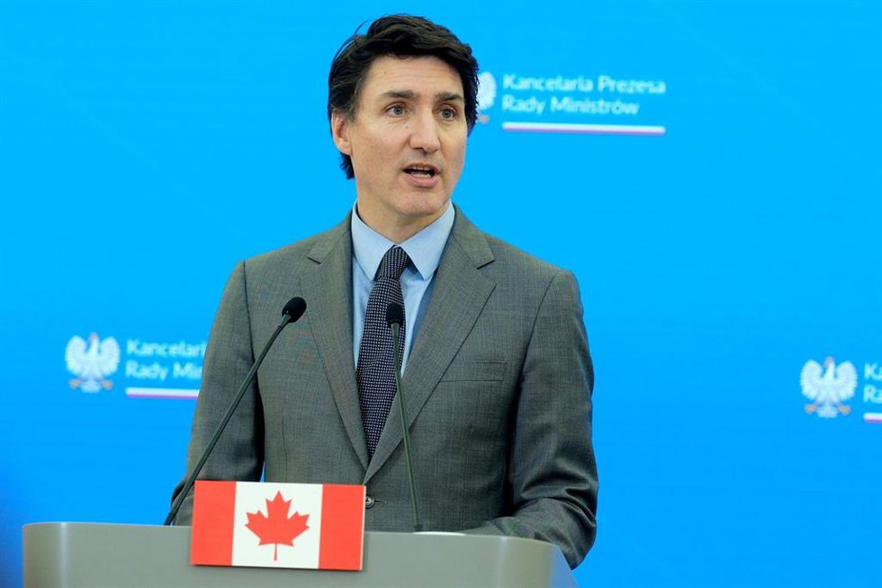 El primer ministro interino de Canadá, Justin Trudeau