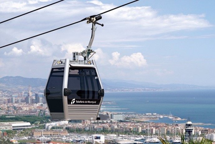 Archivo - Imatge del telefèric de Montjuïc