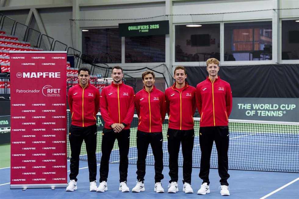 Jaume Munar, Pedro Martínez, David Ferrer, Roberto Carballés y Jaume Munar