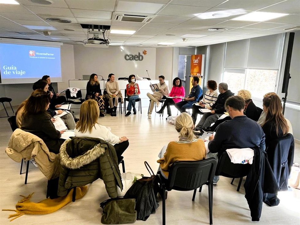 Reunión preparatoria del viaje a la India, organizado por CAEB para seguir expandiendo la 'Alianza Empresarial contra la Pobreza Extrema', de la mano de la Fundación Vicente Ferrer