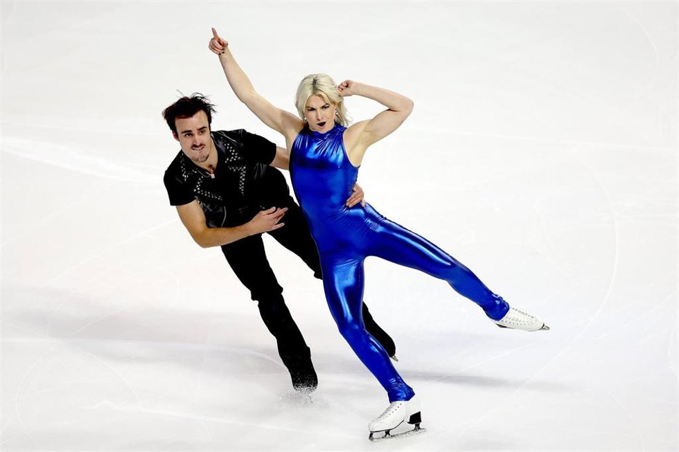 Archivo - Olivia Smart y Tim Dieck, durante una competición.