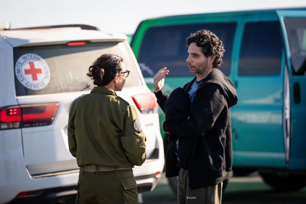 El rehén franco-israelí Ofer Kalderon, liberado por Hamás