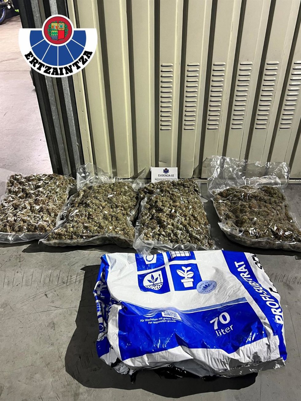 Droga inacautada por la Ertzaintza en Irun