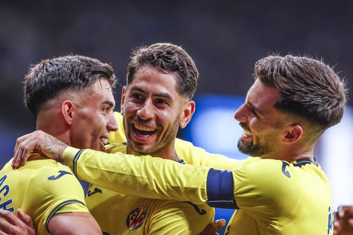 Archivo - Ayoze Perez of Villarreal CF celebrates a goal during the Spanish league, La Liga EA Sports, football match played between RCD Espanyol and Villarreal CF at RCDE Stadium on September 26, 2024 in Barcelona, Spain.