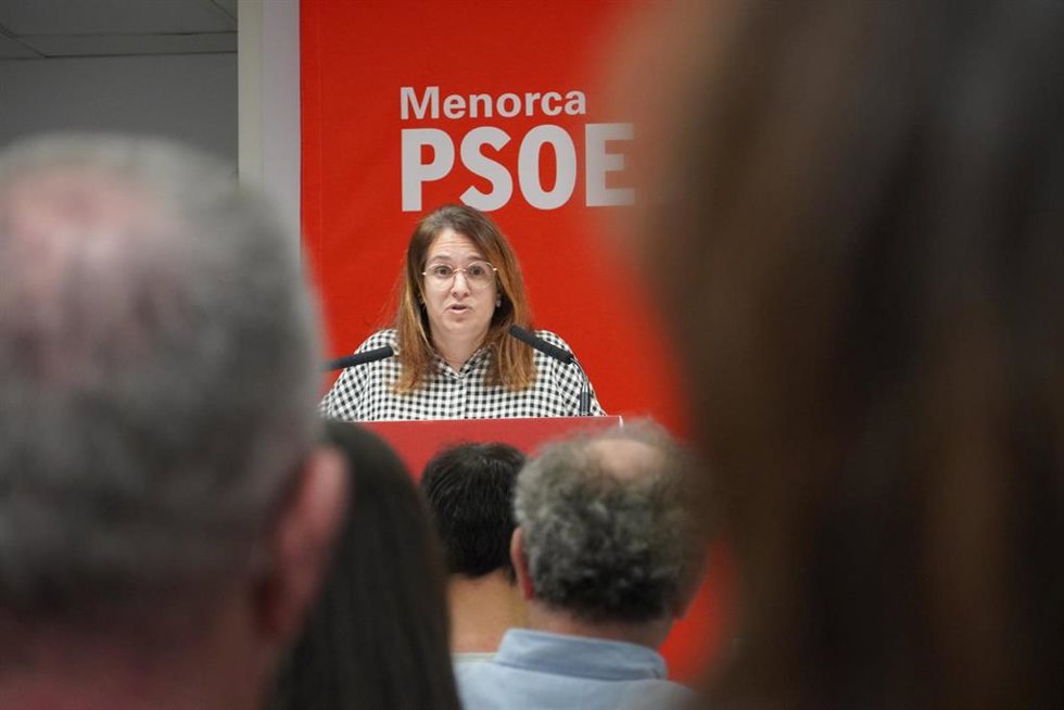 La secretaria general del PSOE Menorca, Susana Mora