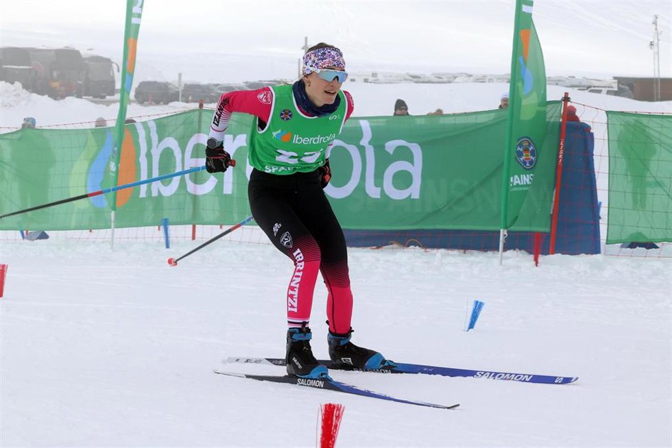 Irati Cuadrado, en el Campeonato de España de Sprint by Iberdrola en Baqueira Beret.