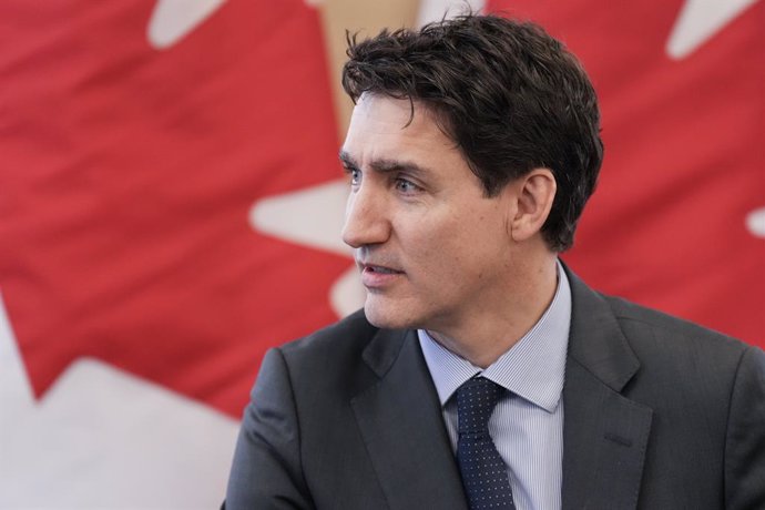 January 31, 2025, Toronto, On, CAN: Canadian Prime Minister Justin Trudeau delivers remarks at a Canada-US relations meeting at the Ontario Investment and Trade Centre in Toronto, on Friday, Jan. 31, 2025.