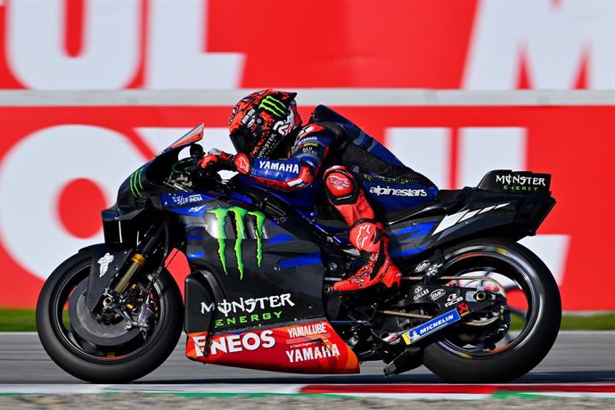 Archivo - 20 QUARTARARO Fabio (fra), Monster Energy Yamaha MotoGP, Yamaha YZR-M1, action during the 2024 MotoGP Test Barcelona on the Barcelona-Catalunya Circuit from November 19, at Montmelo, Spain - Photo Studio Milagro / DPPI