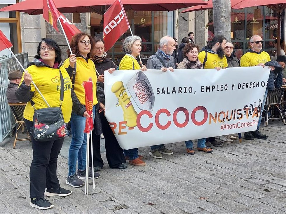 El sector Postal del sindicato CCOO en Baleares se moviliza en Palma