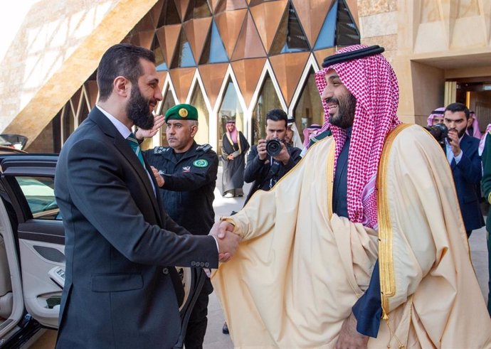 Ahmed al Shara y Mohamed bin Salman