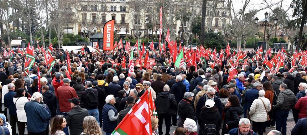 Concentración este domingo en la Puerta de Jerez de Sevilla.