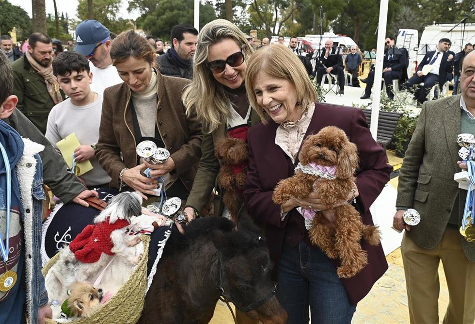 Imagen de la alcaldesa de Jerez, María José García-Pelayo, en la fiesta de San Antón.