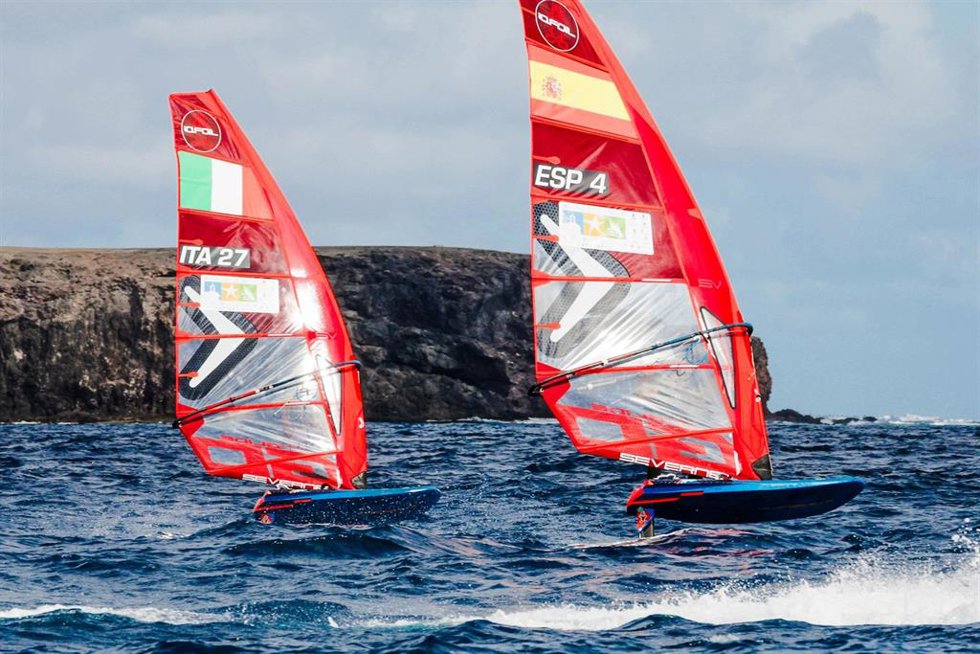 El español Nacho Baltasar, sexto en los Lanzarote iQFOiL Games